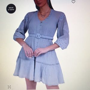 Guess Arita belted shirt dress size S